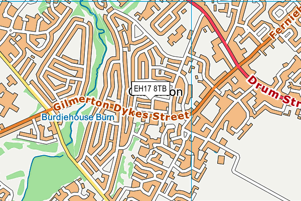 EH17 8TB map - OS VectorMap District (Ordnance Survey) EH17 8TB map - OS VectorMap District (Ordnance Survey)