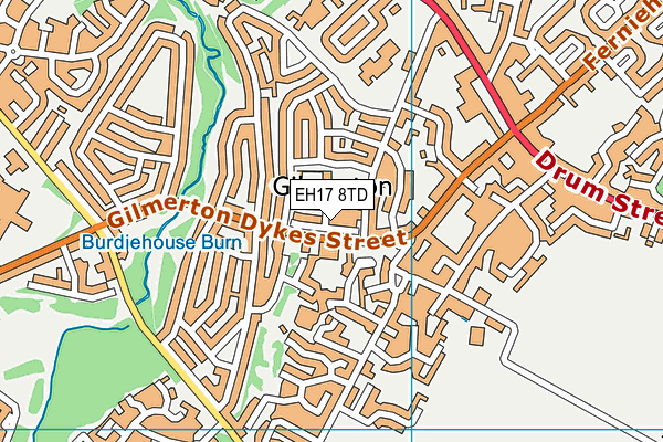 EH17 8TD map - OS VectorMap District (Ordnance Survey) EH17 8TD map - OS VectorMap District (Ordnance Survey)