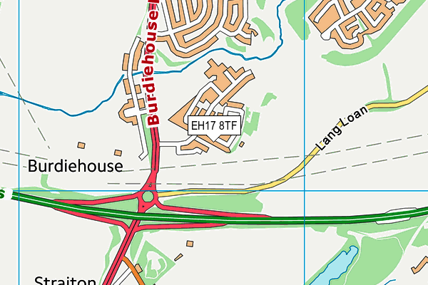 EH17 8TF map - OS VectorMap District (Ordnance Survey) EH17 8TF map - OS VectorMap District (Ordnance Survey)