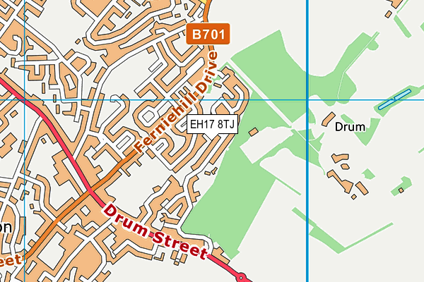 EH17 8TJ map - OS VectorMap District (Ordnance Survey) EH17 8TJ map - OS VectorMap District (Ordnance Survey)