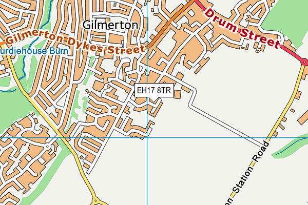 EH17 8TR map - OS VectorMap District (Ordnance Survey) EH17 8TR map - OS VectorMap District (Ordnance Survey)