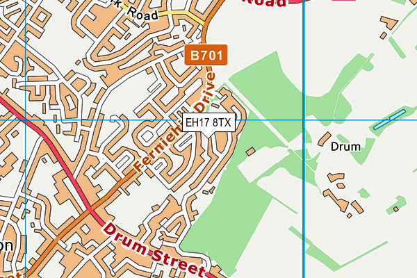EH17 8TX map - OS VectorMap District (Ordnance Survey) EH17 8TX map - OS VectorMap District (Ordnance Survey)