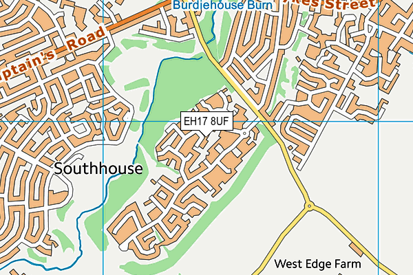 EH17 8UF map - OS VectorMap District (Ordnance Survey) EH17 8UF map - OS VectorMap District (Ordnance Survey)