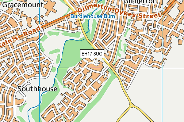 EH17 8UG map - OS VectorMap District (Ordnance Survey) EH17 8UG map - OS VectorMap District (Ordnance Survey)
