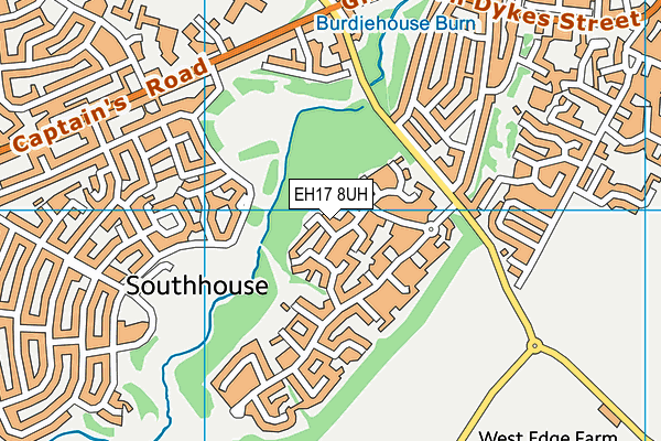 EH17 8UH map - OS VectorMap District (Ordnance Survey) EH17 8UH map - OS VectorMap District (Ordnance Survey)