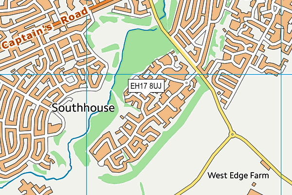 EH17 8UJ map - OS VectorMap District (Ordnance Survey) EH17 8UJ map - OS VectorMap District (Ordnance Survey)
