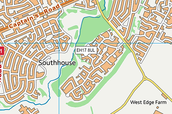 EH17 8UL map - OS VectorMap District (Ordnance Survey) EH17 8UL map - OS VectorMap District (Ordnance Survey)