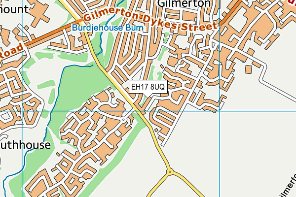 EH17 8UQ map - OS VectorMap District (Ordnance Survey) EH17 8UQ map - OS VectorMap District (Ordnance Survey)