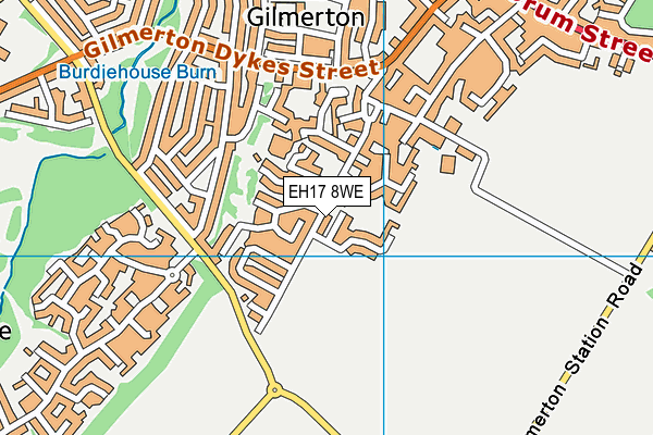EH17 8WE map - OS VectorMap District (Ordnance Survey) EH17 8WE map - OS VectorMap District (Ordnance Survey)