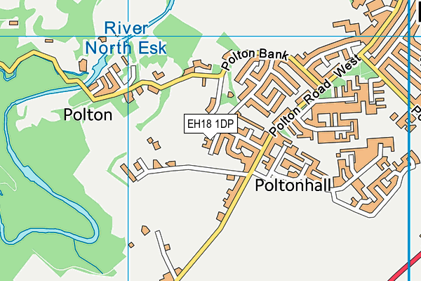 EH18 1DP map - OS VectorMap District (Ordnance Survey) EH18 1DP map - OS VectorMap District (Ordnance Survey)