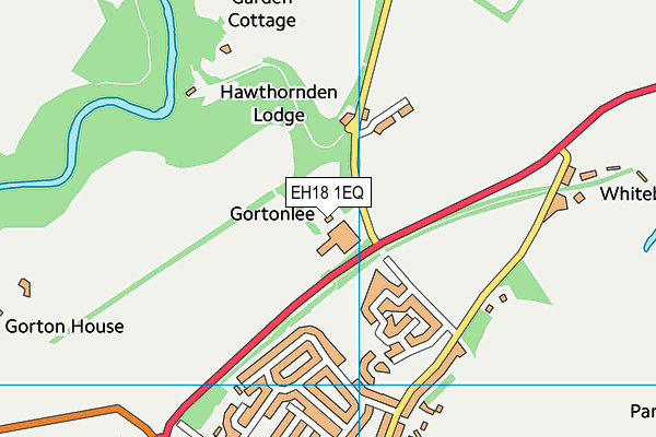 EH18 1EQ map - OS VectorMap District (Ordnance Survey) EH18 1EQ map - OS VectorMap District (Ordnance Survey)