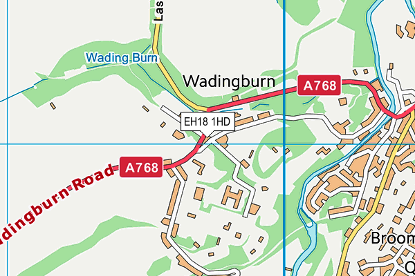 EH18 1HD map - OS VectorMap District (Ordnance Survey) EH18 1HD map - OS VectorMap District (Ordnance Survey)