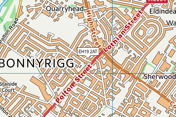 EH19 2AT map - OS VectorMap District (Ordnance Survey) EH19 2AT map - OS VectorMap District (Ordnance Survey)