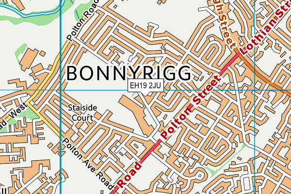 EH19 2JU map - OS VectorMap District (Ordnance Survey) EH19 2JU map - OS VectorMap District (Ordnance Survey)