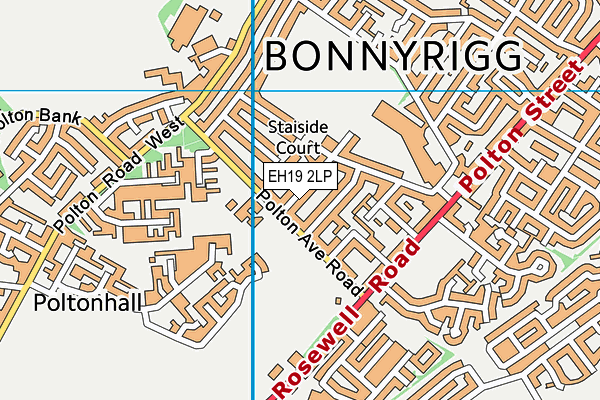 EH19 2LP map - OS VectorMap District (Ordnance Survey) EH19 2LP map - OS VectorMap District (Ordnance Survey)