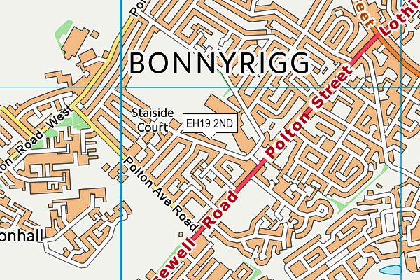 EH19 2ND map - OS VectorMap District (Ordnance Survey) EH19 2ND map - OS VectorMap District (Ordnance Survey)