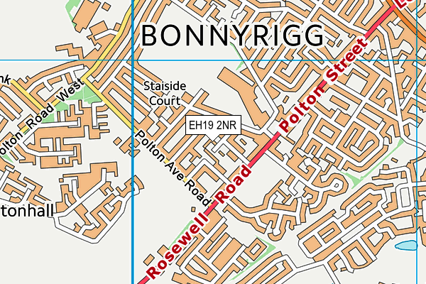 EH19 2NR map - OS VectorMap District (Ordnance Survey) EH19 2NR map - OS VectorMap District (Ordnance Survey)