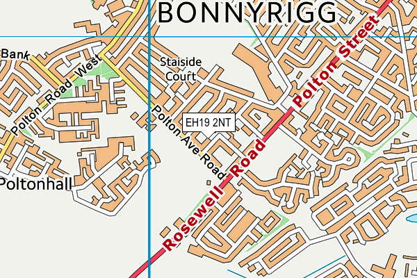 EH19 2NT map - OS VectorMap District (Ordnance Survey) EH19 2NT map - OS VectorMap District (Ordnance Survey)