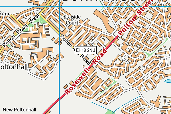 EH19 2NU map - OS VectorMap District (Ordnance Survey) EH19 2NU map - OS VectorMap District (Ordnance Survey)
