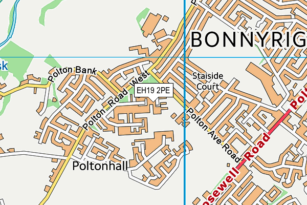 EH19 2PE map - OS VectorMap District (Ordnance Survey) EH19 2PE map - OS VectorMap District (Ordnance Survey)
