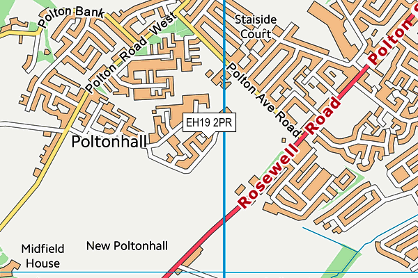 EH19 2PR map - OS VectorMap District (Ordnance Survey) EH19 2PR map - OS VectorMap District (Ordnance Survey)