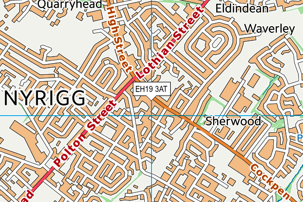 EH19 3AT map - OS VectorMap District (Ordnance Survey) EH19 3AT map - OS VectorMap District (Ordnance Survey)