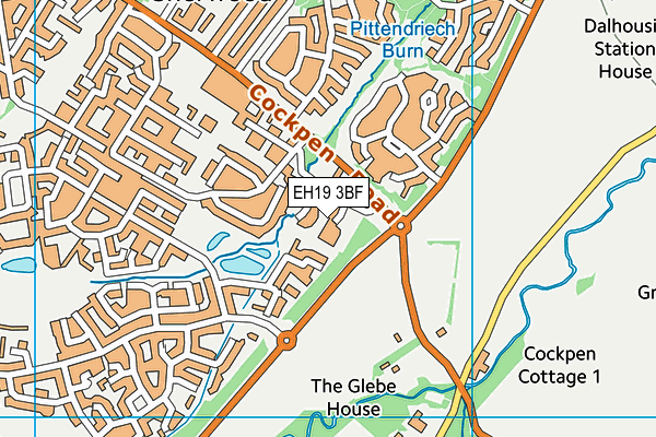 EH19 3BF map - OS VectorMap District (Ordnance Survey) EH19 3BF map - OS VectorMap District (Ordnance Survey)
