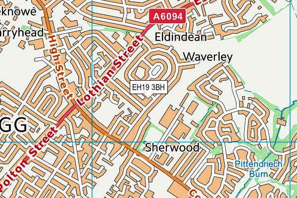 EH19 3BH map - OS VectorMap District (Ordnance Survey) EH19 3BH map - OS VectorMap District (Ordnance Survey)