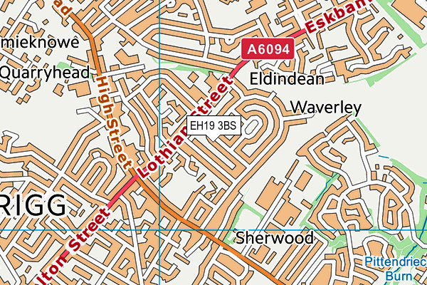 EH19 3BS map - OS VectorMap District (Ordnance Survey) EH19 3BS map - OS VectorMap District (Ordnance Survey)