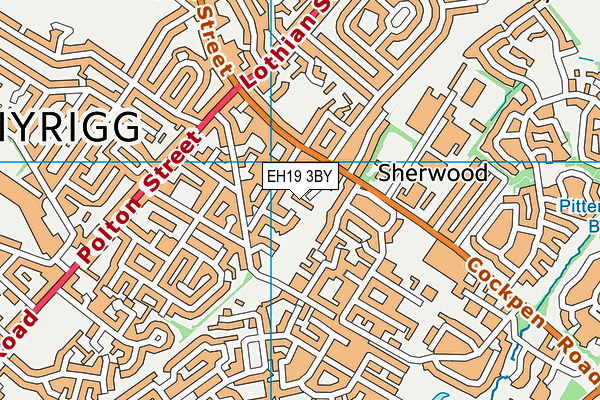 EH19 3BY map - OS VectorMap District (Ordnance Survey) EH19 3BY map - OS VectorMap District (Ordnance Survey)