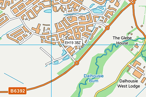 EH19 3BZ map - OS VectorMap District (Ordnance Survey) EH19 3BZ map - OS VectorMap District (Ordnance Survey)