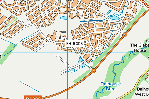 EH19 3DB map - OS VectorMap District (Ordnance Survey) EH19 3DB map - OS VectorMap District (Ordnance Survey)