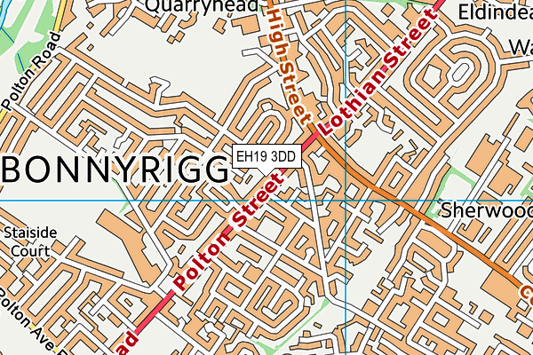 EH19 3DD map - OS VectorMap District (Ordnance Survey) EH19 3DD map - OS VectorMap District (Ordnance Survey)