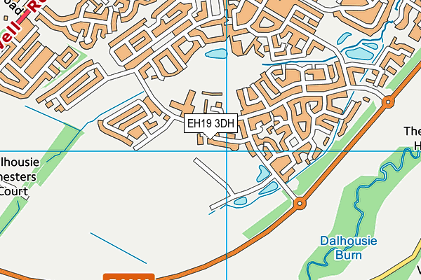 EH19 3DH map - OS VectorMap District (Ordnance Survey) EH19 3DH map - OS VectorMap District (Ordnance Survey)