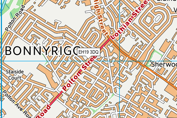 EH19 3DQ map - OS VectorMap District (Ordnance Survey) EH19 3DQ map - OS VectorMap District (Ordnance Survey)
