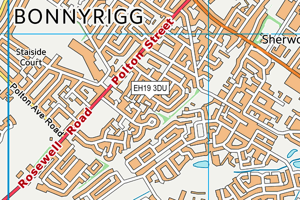 EH19 3DU map - OS VectorMap District (Ordnance Survey) EH19 3DU map - OS VectorMap District (Ordnance Survey)