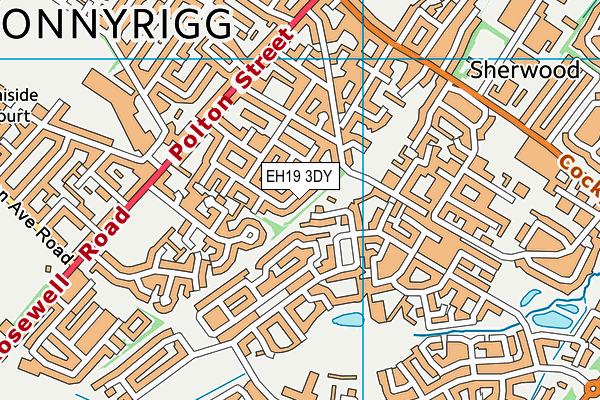 EH19 3DY map - OS VectorMap District (Ordnance Survey) EH19 3DY map - OS VectorMap District (Ordnance Survey)