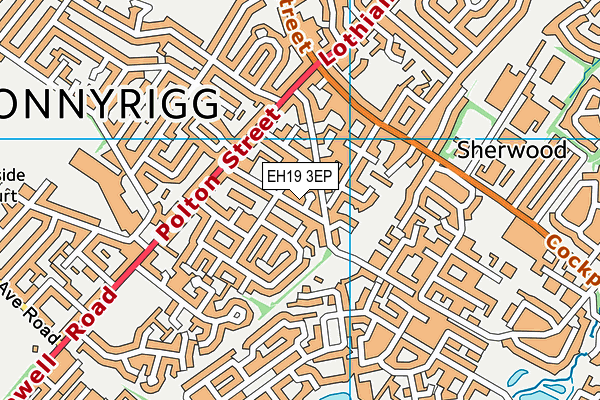 EH19 3EP map - OS VectorMap District (Ordnance Survey) EH19 3EP map - OS VectorMap District (Ordnance Survey)