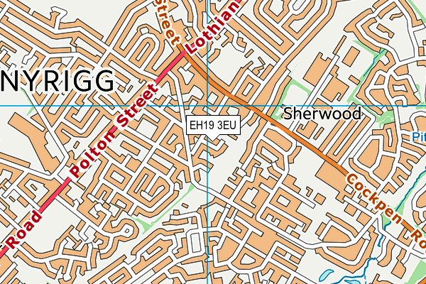 EH19 3EU map - OS VectorMap District (Ordnance Survey) EH19 3EU map - OS VectorMap District (Ordnance Survey)