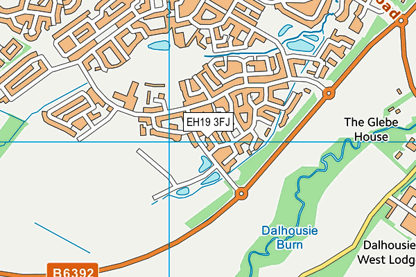 EH19 3FJ map - OS VectorMap District (Ordnance Survey) EH19 3FJ map - OS VectorMap District (Ordnance Survey)
