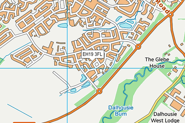 EH19 3FL map - OS VectorMap District (Ordnance Survey) EH19 3FL map - OS VectorMap District (Ordnance Survey)