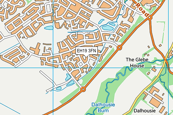 EH19 3FN map - OS VectorMap District (Ordnance Survey) EH19 3FN map - OS VectorMap District (Ordnance Survey)