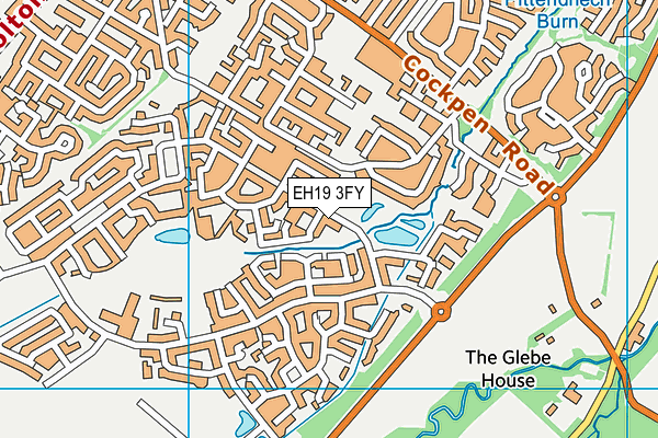 EH19 3FY map - OS VectorMap District (Ordnance Survey) EH19 3FY map - OS VectorMap District (Ordnance Survey)