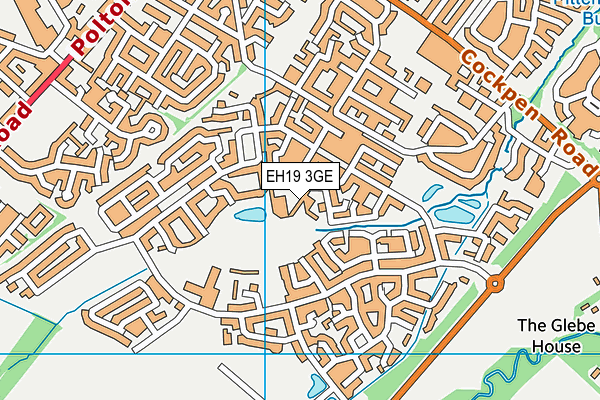 EH19 3GE map - OS VectorMap District (Ordnance Survey) EH19 3GE map - OS VectorMap District (Ordnance Survey)