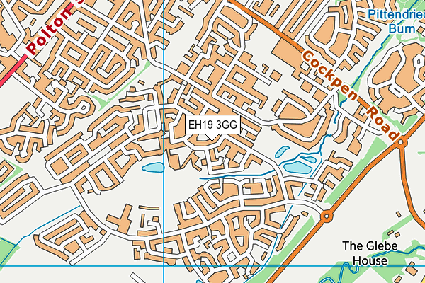 EH19 3GG map - OS VectorMap District (Ordnance Survey) EH19 3GG map - OS VectorMap District (Ordnance Survey)