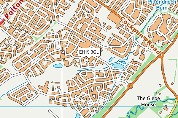 EH19 3GL map - OS VectorMap District (Ordnance Survey) EH19 3GL map - OS VectorMap District (Ordnance Survey)