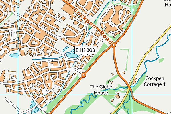 EH19 3GS map - OS VectorMap District (Ordnance Survey) EH19 3GS map - OS VectorMap District (Ordnance Survey)