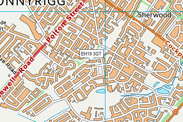 EH19 3GT map - OS VectorMap District (Ordnance Survey) EH19 3GT map - OS VectorMap District (Ordnance Survey)