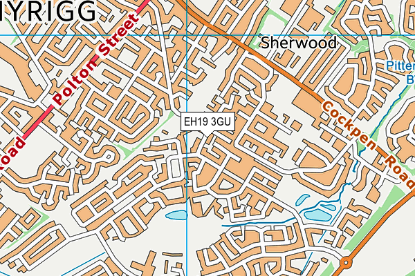 EH19 3GU map - OS VectorMap District (Ordnance Survey) EH19 3GU map - OS VectorMap District (Ordnance Survey)