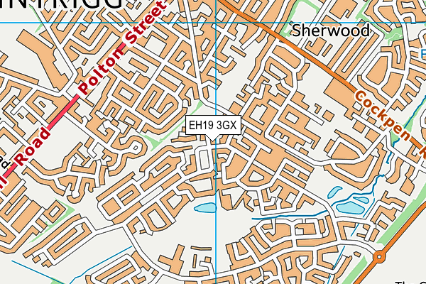 EH19 3GX map - OS VectorMap District (Ordnance Survey) EH19 3GX map - OS VectorMap District (Ordnance Survey)